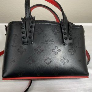 NWT Christian Louboutin Cabata Nano Loubinthesky East West Tote Bag Black $990